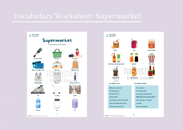 Vocabulario de supermercado