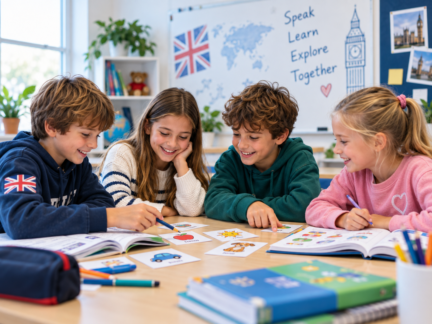 Clase de inglés para niños de primaria en Elche